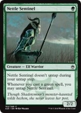Nettle Sentinel - Foil - Masters 25 - NM, English MTG Magic FLAT RATE SHIP