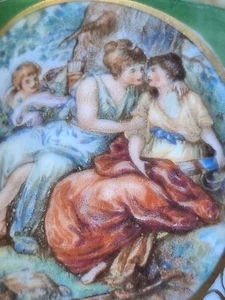 VTG MITTERTEICH BAVARIA China Footed DEMITASSE and SAUCER LGBTQ Theme - Picture 1 of 14
