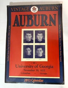 VINTAGE CALENDAR 2013 "AUBURN VS UNIVERSITY OF GEORGIA" - Picture 1 of 14
