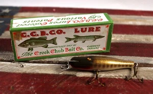Vintage The Creek Chub Bait Co. Pinkie Minnow No. 900 Fishing Lure - Picture 1 of 6