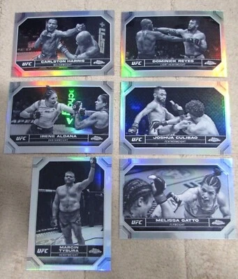2024 Topps Chrome UFC Negative Refractor Inserts (Pick Choose Complete) - Image 1 of 2