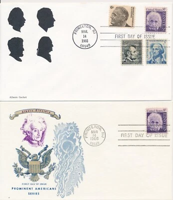 Lot of 5 Albert Einstein mixed cachet First Day covers combo Overseas Mailer, KK - Image 1 of 2