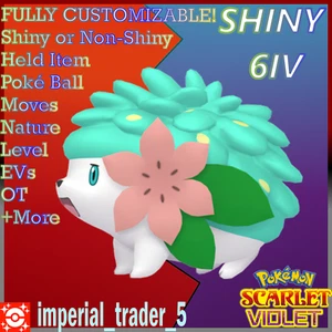 Pokémon Escarlata y Violeta  BRILLANTE Shaymin con Mejor 6IV + Personalizable - Imagen 1 de 1