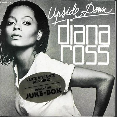 45 TOURS / 7" SINGLE JUKE BOX--DIANA ROSS--UPSIDE DOWN / FRIEND TO FRIEND--1980 - Bild 1 von 2