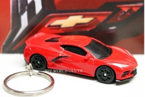 Custom Key Chain 2020 Chevy C8 Corvette Stingray red - Picture 1 of 1