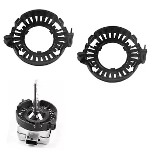 2pcs D1S D3S HID Bulbs Holders Clip Rings Retainers Adapter Bracket For BMW - Foto 1 di 6