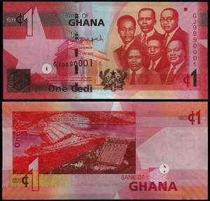 GHANA 1 CEDI (P37e) 2015 UNC - Picture 1 of 1