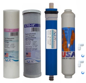 4 stage Reverse Osmosis Replacement Filter set with 50 GPD membrane, USA - Picture 1 of 1