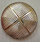 VINTAGE CHARLES OF THE RITZ TWO TONE ROUND COMPACT/NO POWDER/MIRROR SIZE 2.5