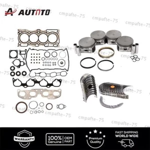 Engine Piston Gasket Rebuild Kit Fit 02-06 Nissan Sentra Altima 2.5L DOHC QR25DE - Picture 1 of 13