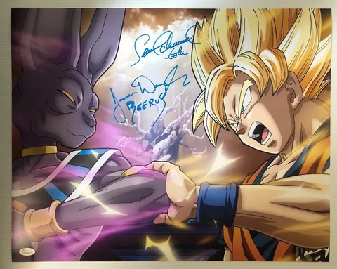 Sean Schemmel Jason Douglas Signed Autographed 16x20 Photo Dragon Ball Z JSA COA Cover