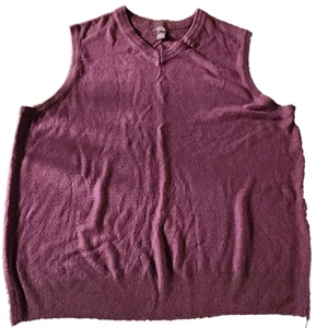 DOCKERS Suéter Chaleco Sólido Granate Para Hombre 2XLT Preppy Academia Nerd Alto XXL - Imagen 1 de 8