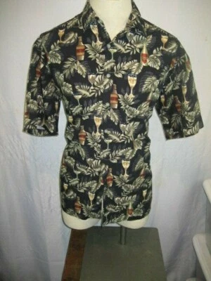 Mens Campa Moda Rayon SS Hawaiian Aloha Island Casual Shirt sz L - Image 1 of 4