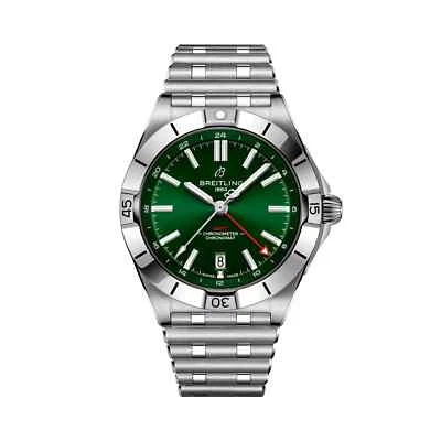 Breitling Chronomat Automatic GMT 40 Green Dial Stainless Steel A32398101L1A1 - Image 1 of 4