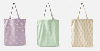 Bolso de Mano Monsoon Accessorize Impreso Comprador Tela Verde Púrpura Natural Foto 1 de 2