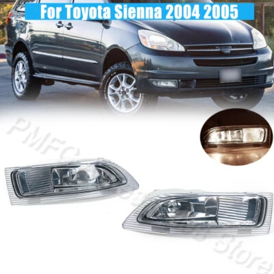 Left Right Front Bumper Fog Light Driving Fog Lamp For Toyota Sienna 2004 2005 - Image 1 of 4