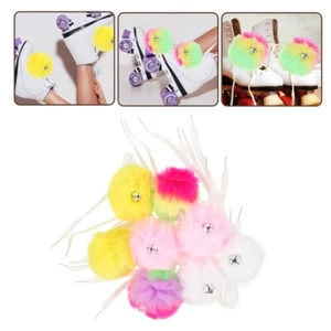 8pcs Decorative Pom Poms Pom Poms With Bell Roller Skates Accessories - Picture 1 of 12