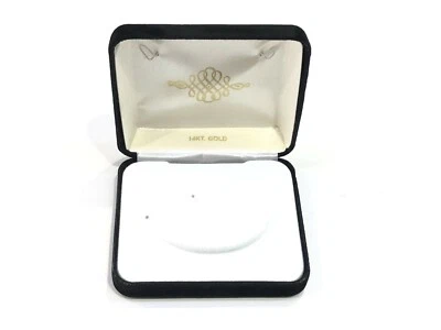 Caja de reloj de colección de oro negro estuche de almacenamiento de joyas vintage y raro Foto 1 de 2