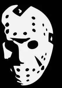 MASCHERA JASON Venerdì 13 Vinile Decalcomania Auto Adesivo Finestra Da Parete SCEGLI TAGLIA COLORE - Foto 1 di 2