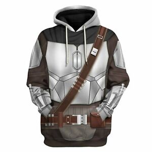 Star Wars The Mandalorian Hoodie Pullover Sweatshirt Cosplay Jacket Coat Unisex
