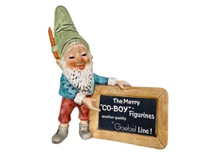 GOEBEL CO BOY GNOME HUMMEL SIGNAGE-CO PLAQUE 1971 WELL 516 GERMANY - Picture 1 of 8
