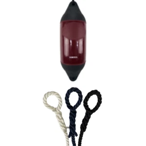 1 x HURRICANE Vortex Bootsfender: Maroon PM05 - FREE SPLICED END 10MM ROPE - Bild 1 von 2