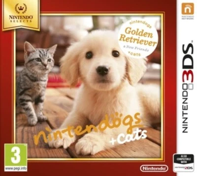 Nintendogs + Cats: Golden Retriever & New Friends (3DS) PEGI 3+ Simulation: - Image 1 of 2
