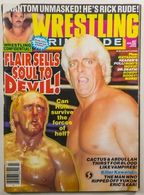 REVISTA DE LUCHA LIBRE RINGSIDE Edición #57 Marzo 1992 En muy buen estado Ric Flair/Hulk Hogan/Rude Foto 1 de 4