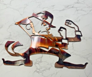 ND Kobold Metall Wandkunst Dekor Kupfer und gebräunt 12"" hoch x 15"" breit - Bild 1 von 2