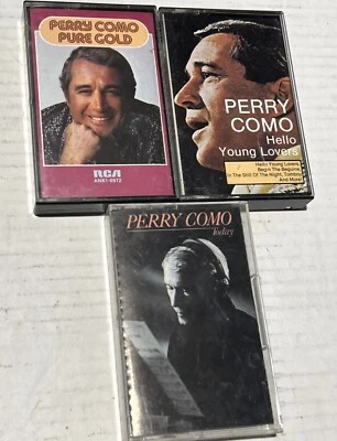 Vintage Lot - 3 Perry Como Cassette Tapes Pure Gold / Hello Young Lovers / Today Foto 1 de 3