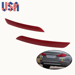 LH Left +RH Right Rear Reflector for 2011 2012 2013 BMW 528i/535i/550i xDrive - Picture 1 of 7