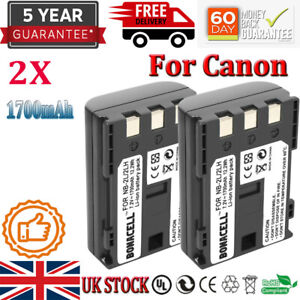 2x NB-2LH NB-2L Battery for Canon EOS 350D 400D PowerShot G7 G9 S30 S40 Rebel UK