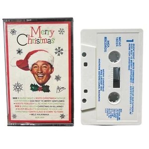 Bing Crosby Merry Christmas Cassette Tape 1984 White Christmas - Imagen 1 de 4