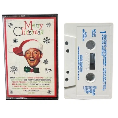 Bing Crosby Merry Christmas Cassette Tape 1984 White Christmas - Image 1 of 4