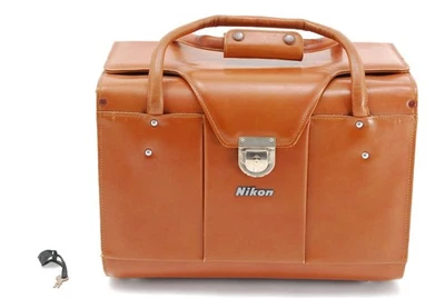 [Casi COMO NUEVO] Nikon FB-11 Compartimiento Cuero Marrón Estuche Rígido de JAPÓN Foto 1 de 4