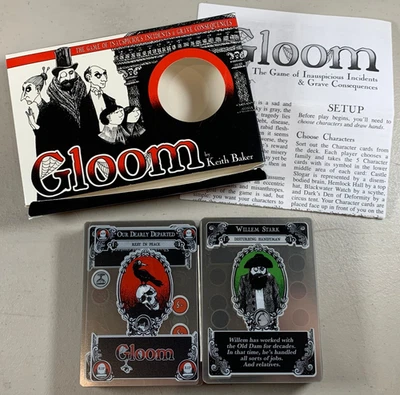 100% Complete 2007 Gloom Card Game by Keith Baker Atlas Games Nice! - Image 1 of 4
