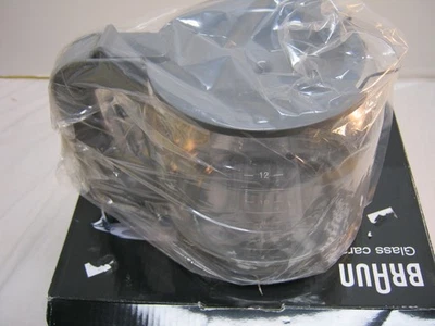 Braun Glass Carafe 12 Cup Fits PurAroma 7 3109 + Brew sense 3107 Coffee Makers - Image 1 of 3