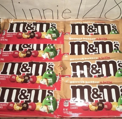 74 M&M’s mantequilla de maní y gelatina 1,63 OZ M&M S PB&J chocolate raro lote a granel Yum Foto 1 de 4