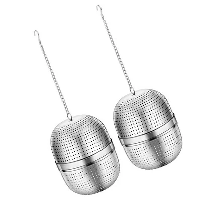  2 Pcs Stainless Tea Infuser Loose Leaf Steeper Stainless-steel for - Image 1 of 4