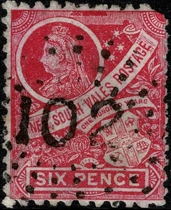 NSW Numeral 102 Stroud 2R20. Una portada de 8 OC 1860 grabada - Imagen 1 de 1