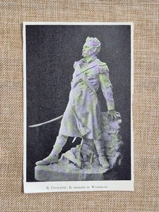 Benedetto Civiletti Il Soldato di Waterloo Scultura Stampa del 1900 - Picture 1 of 1