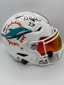 De’Von Achane Autographed Full Size Miami Dolphins Speedflex Beckett COA - Picture 1 of 6
