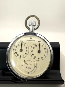 Vintage Junghans 1/10 Second Stopwatch Pocket Watch Germany 7 Jewels - For Parts - Picture 1 of 2
