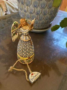 Im Ruhestand 2006 Jim Shore "Peace" Engel hält eine Taube Mini Figur MIB - Bild 1 von 6