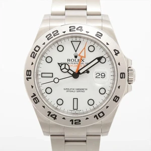 Rolex Explorer II 216570 SS SS AT White Dial - Picture 1 of 9