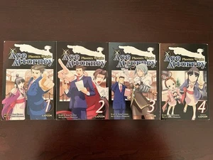 Phoenix Wright Ace Attorney Manga Volumes 1-4 (English Copies) - Picture 1 of 4