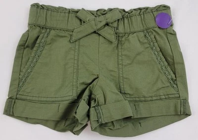 Arizona Jeans Co. Girls Shortie Shorts New Sz 5 Olive Green #A001 - Image 1 of 3
