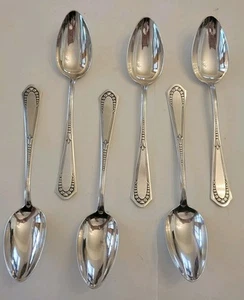 Silver Plate WMF 90 Desert Spoons Vintage Roses X6 - Imagen 1 de 8