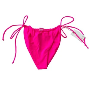 Good American Talla XL Corbatas Pequeñas Parte Inferior de Natación Rosa Caliente Talla 4 - Imagen 1 de 7