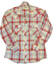 Vintage Ely Cattleman Western Pearl Snap Shirt Check Men's Sz L  Multicolor Red